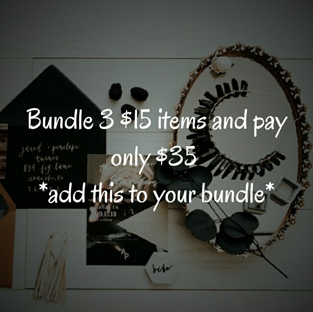 3 $15 items